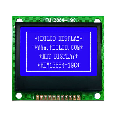 módulo gráfico de 128X64 FSTN LCD con la retroiluminación blanca HTM12864-19C
