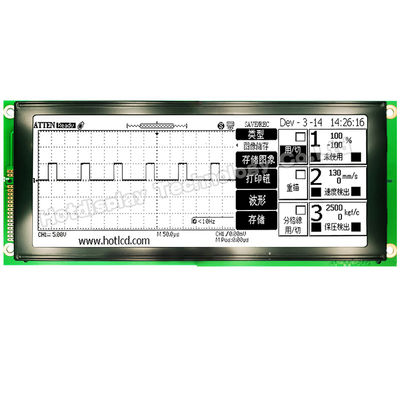 módulo gráfico durable DFSTN de 640x200 LCD con la retroiluminación blanca HTM640200