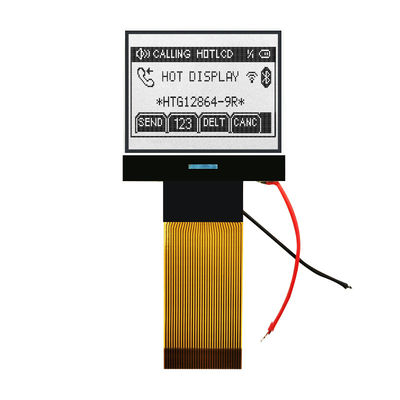 módulo del DIENTE de 128X64 MCU LCD, exhibición HTG12864-9R de IC 7565R Chip On Glass LCD