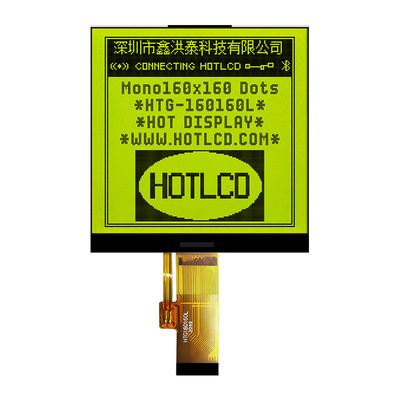 exhibición del módulo FSTN del LCD del DIENTE del cuadrado 160X160 con la retroiluminación blanca lateral HTG160160L