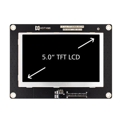 5,0 el panel de exhibición ancho del módulo de TFT LCD de la temperatura de la pulgada IPS 800x480 LVDS