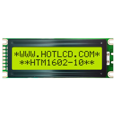 Exhibición multiusos de 16x2 LCD, módulo verde amarillo HTM1602-10 de la exhibición de LCM