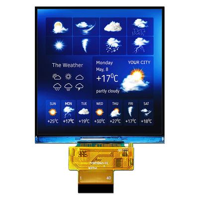 4 luz del sol SPI legible RGB ST7701S de la exhibición de la pulgada 480x480 Dots Square TFT LCD