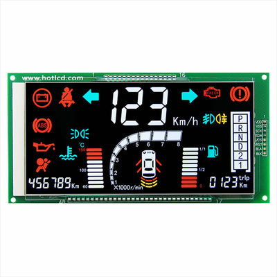 El segmento práctico LCD exhibe el módulo del VA para el instrumento automotriz