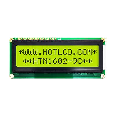 contraluz del módulo STN+ Gray Serial With Yellow Green de la exhibición del LCD del carácter 16x2
