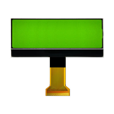 módulo ST75256 de la representación gráfica del LCD del DIENTE 240x64 con el verde amarillo completamente transparente